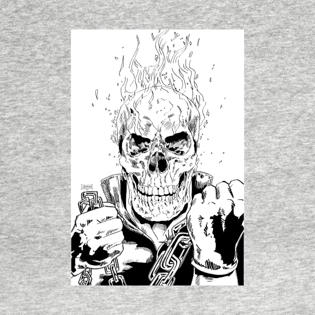 Skull hellfire by BarnesComicArt